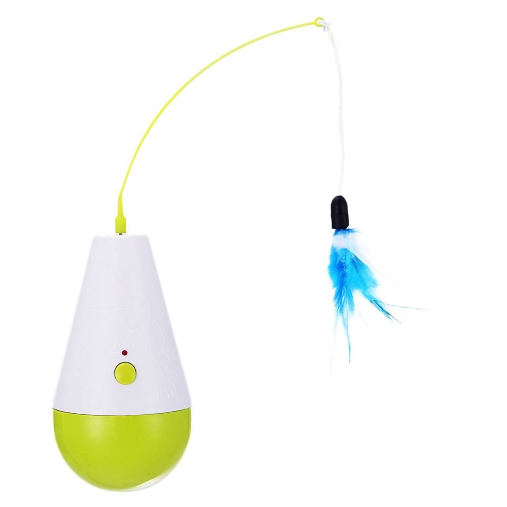 ALL FOR PAWS Electric Tumbler Feather Wand Cat Toy Electric