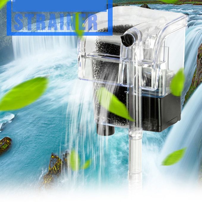 Aquarium Filter Waterfall Aeration Pump Wall Mount Mute
