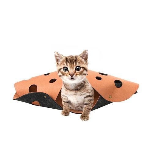 Cat Tunnel Channel Removable and Washable Felt Cloth Cat Nest Pet Toys Pet Tube Collapsible Play Toy Indoor Outdoor Kitty Toys