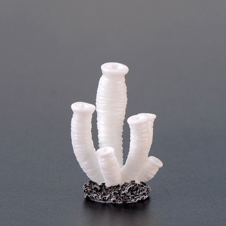 10 PCS Simulation Resin Coral , Colour: No. 6 White