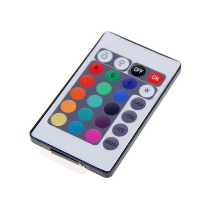 6LED1.5W RGB Color Changing Submersible Aquarium LED Fish Tank Light Black