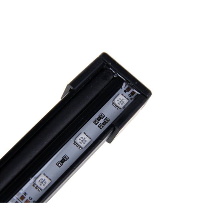 6LED1.5W RGB Color Changing Submersible Aquarium LED Fish Tank Light Black