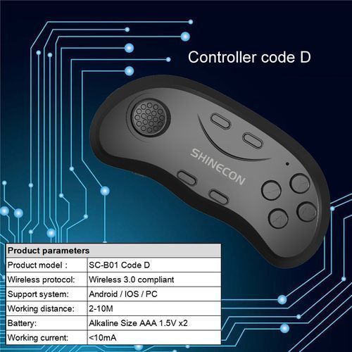 Virtual Reality 3D Panoramic Mirror VR Glasses + Controller