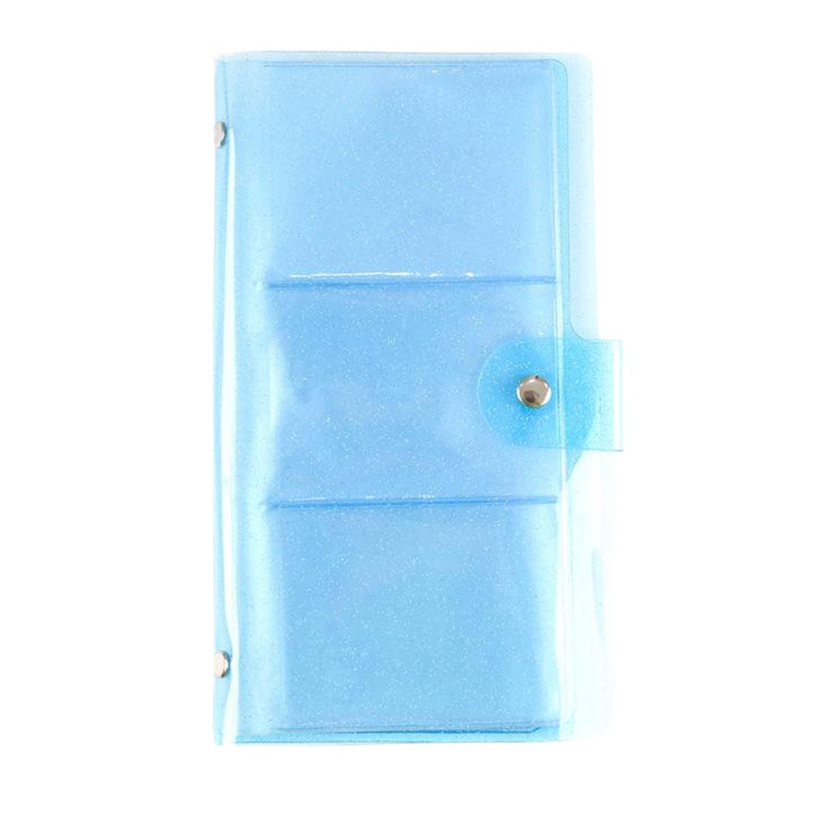 Pockets Photo Album 72 Photos Name Card Valentine's Day Jelly Blue