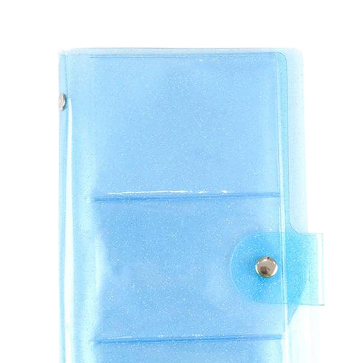 Pockets Photo Album 72 Photos Name Card Valentine's Day Jelly Blue
