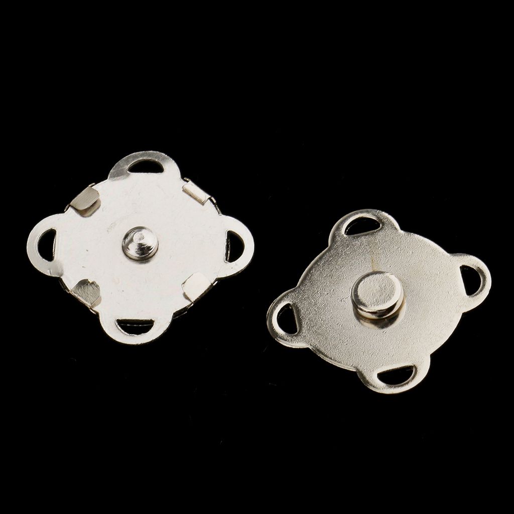 2x10 Sets Sew In Magnetic Bag Clasps For Craft Clothing Bag DIY 14mm