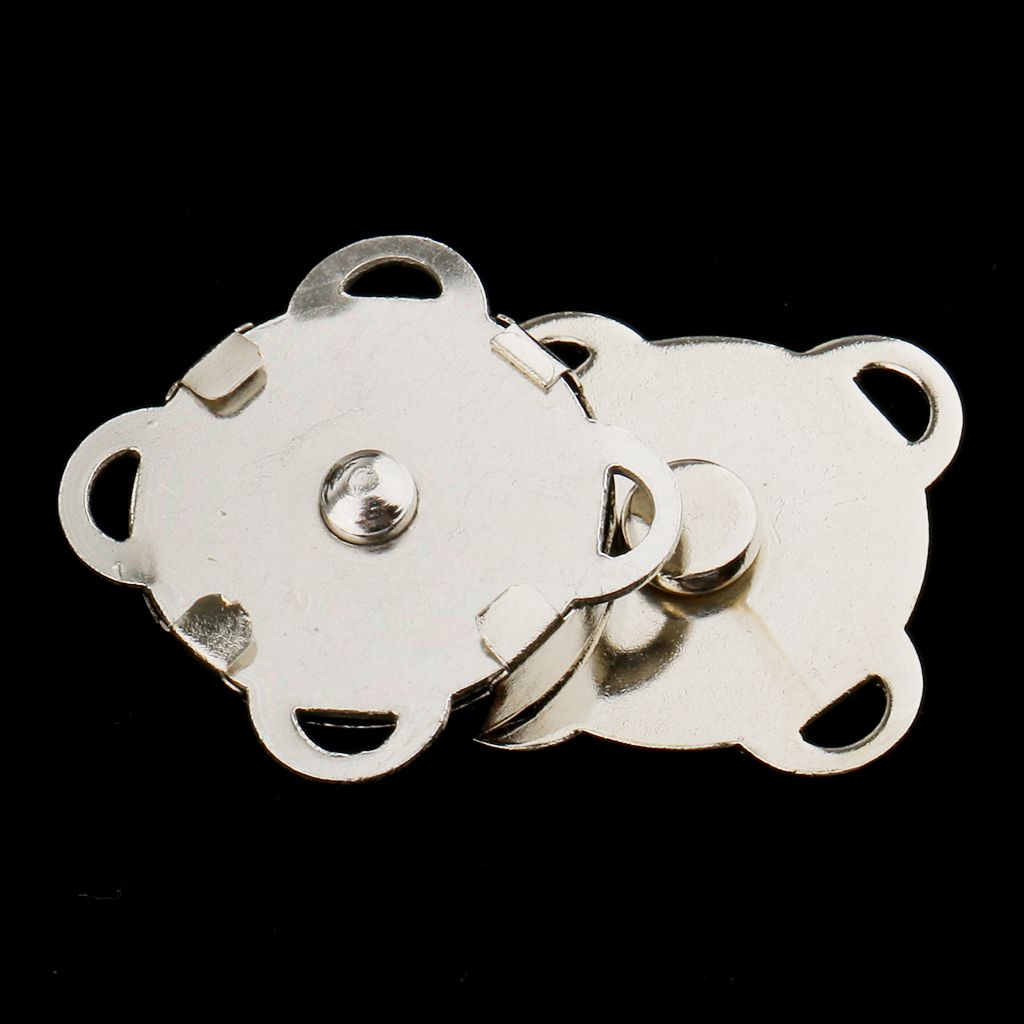 2x10 Sets Sew In Magnetic Bag Clasps For Craft Clothing Bag DIY 14mm