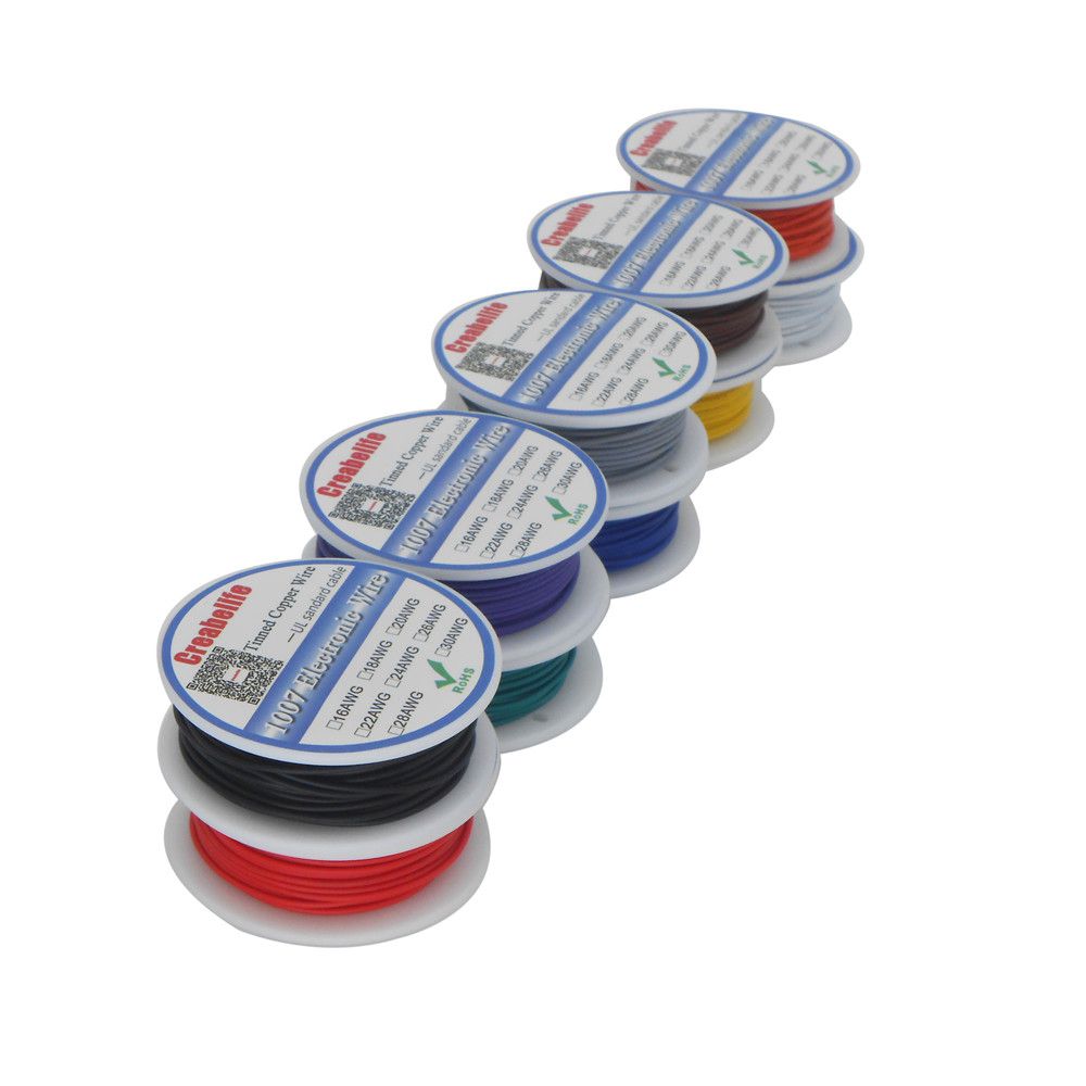 10m Lot UL1007 28AWG 10 Colors Electrical Wire Cable Line