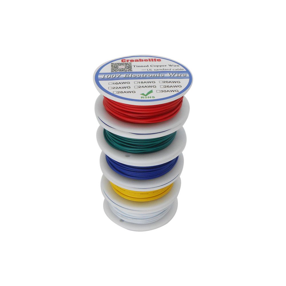 10m Lot UL1007 28AWG 10 Colors Electrical Wire Cable Line