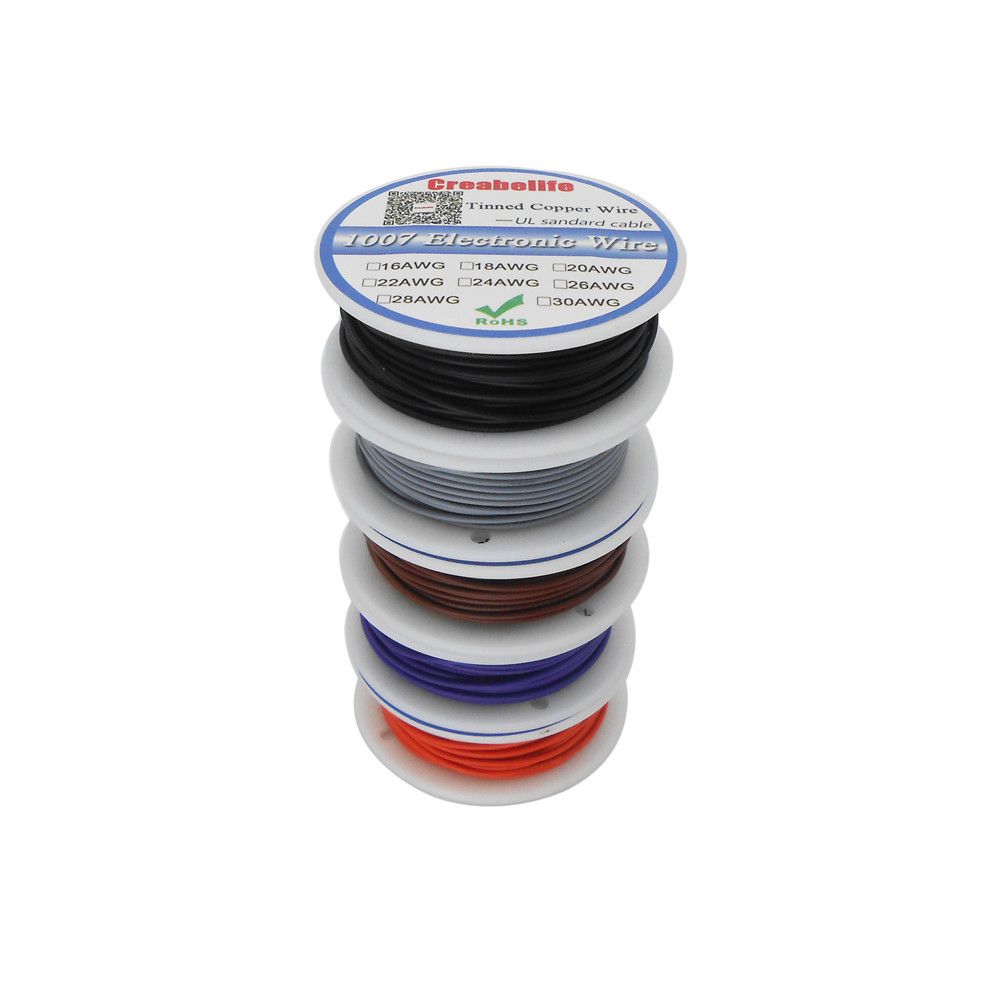 10m Lot UL1007 28AWG 10 Colors Electrical Wire Cable Line