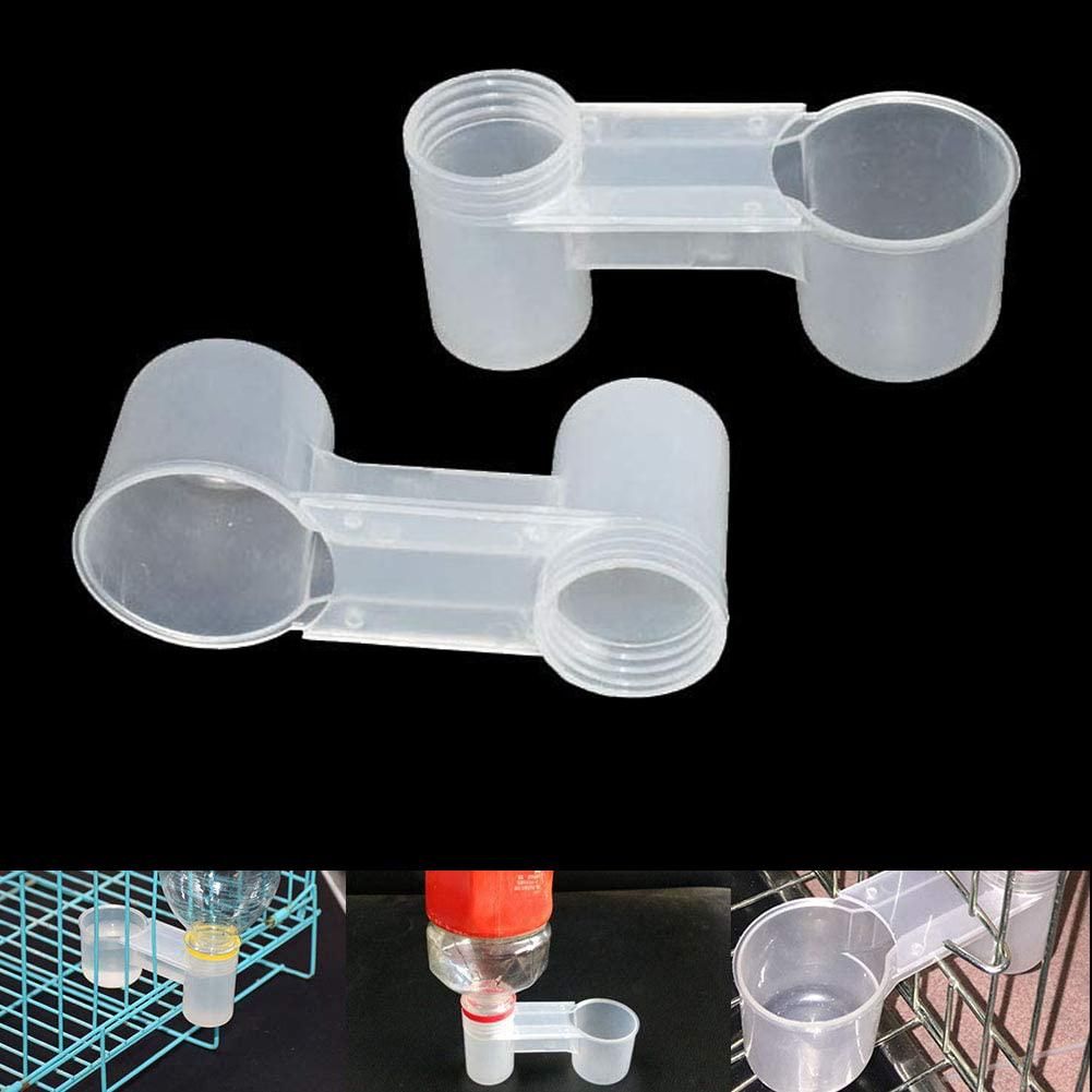 15 Pcs Plastic Soda Water Bottle Bird Drinker Feeder Cup Chicken Pigeons Feeder Trough Animal Feeding Accessories