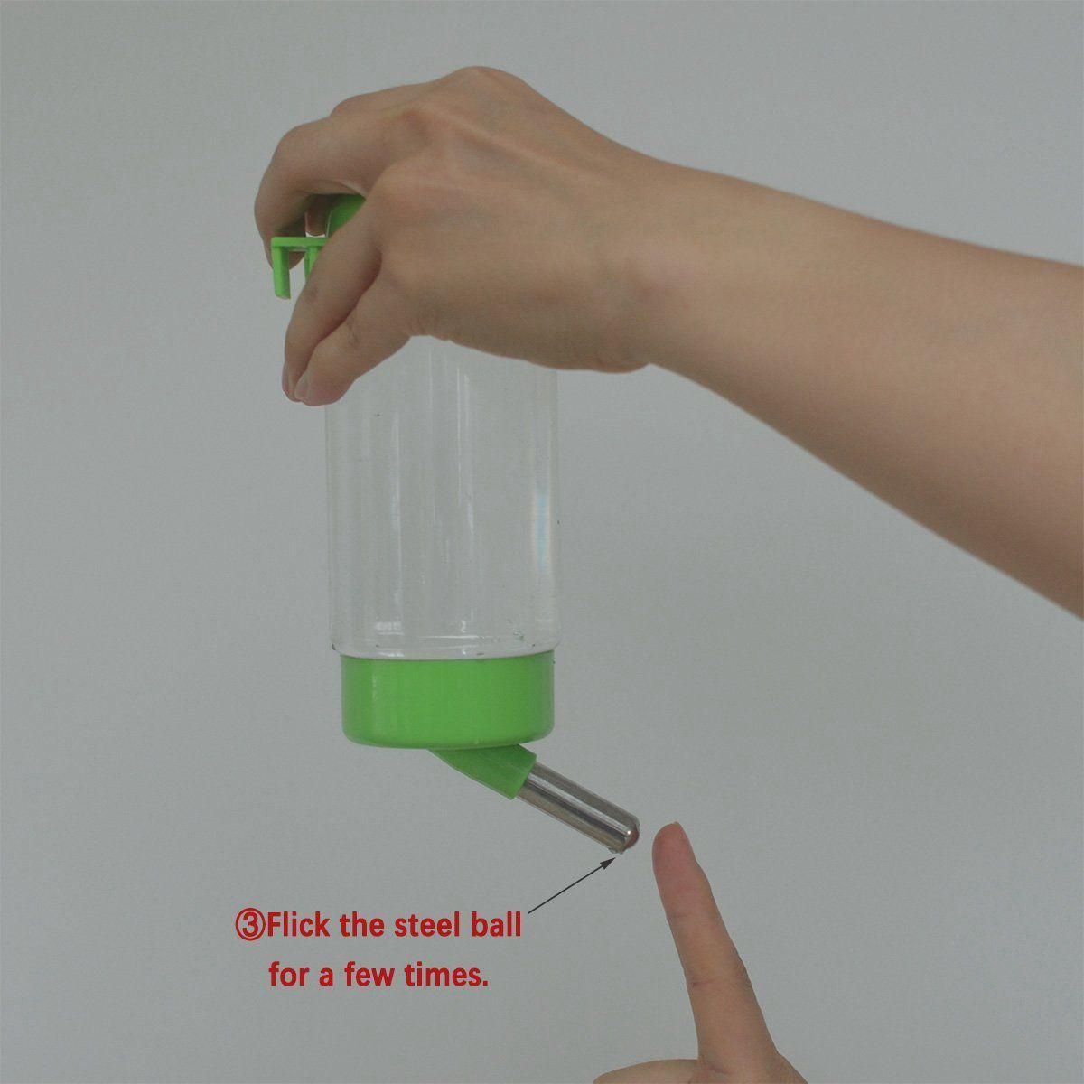 Pet Water Bottle Chew Proof 400ml for Puppy Cat (multicolor