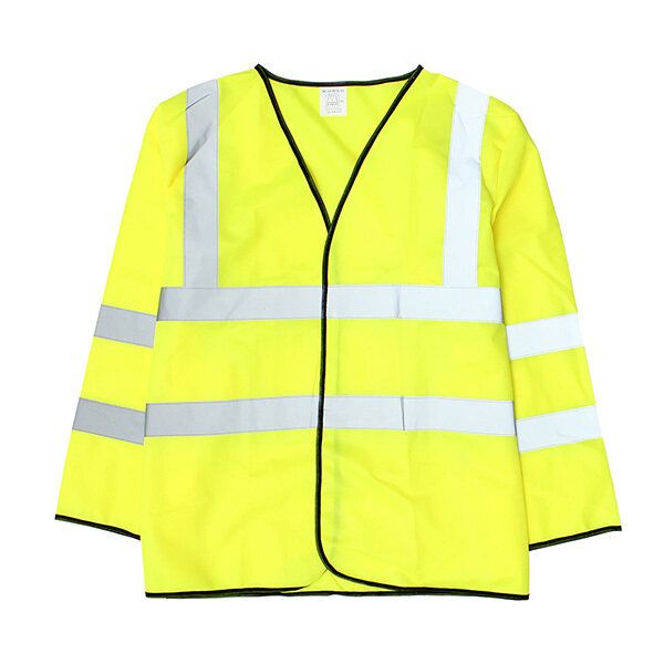 Long Sleeve Safety Waistcoat Jacket W/ Reflective Stripes S S