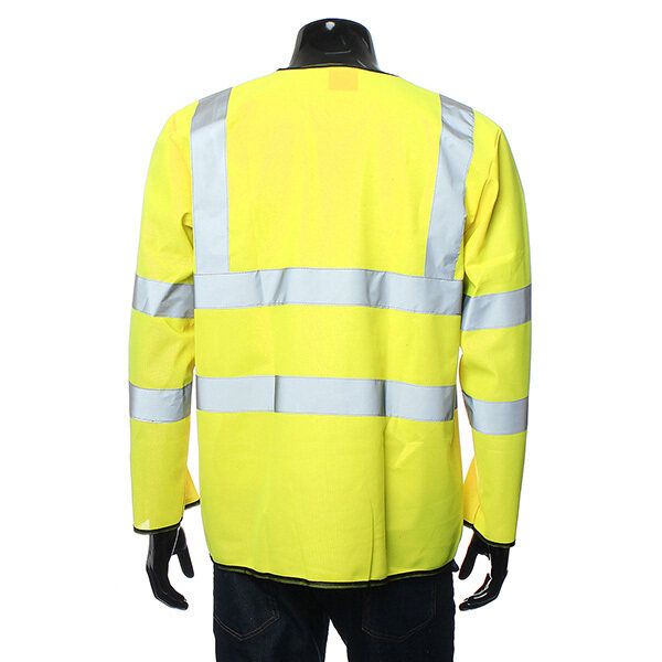 Long Sleeve Safety Waistcoat Jacket W/ Reflective Stripes S S
