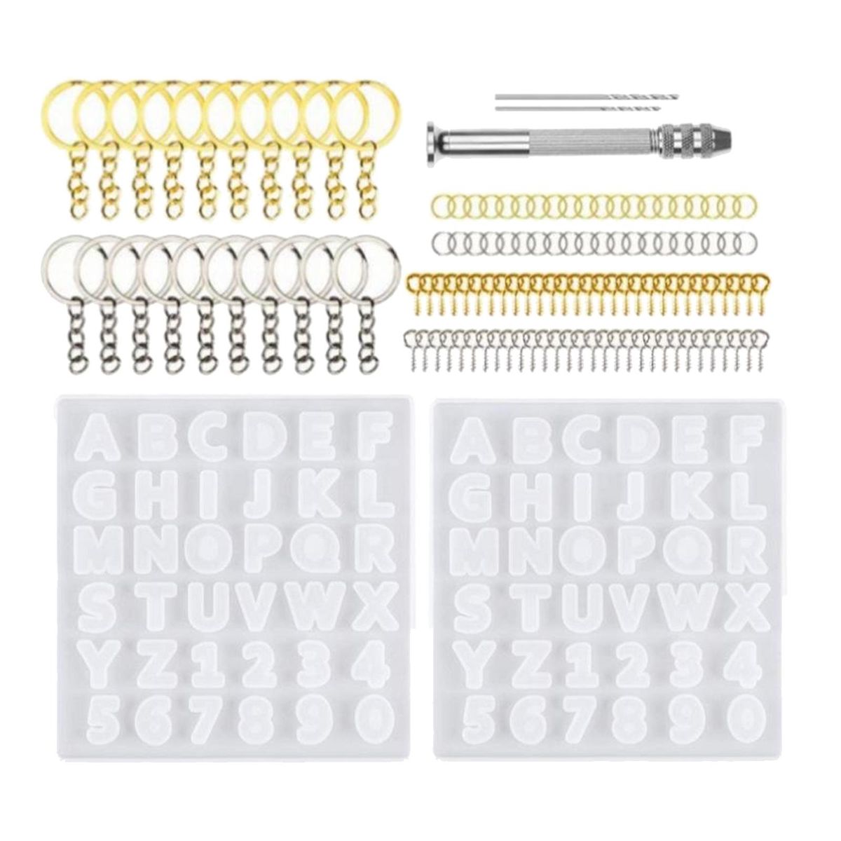 Letter Alphabet Silicone Jewelry Resin Mould Epoxy Resin