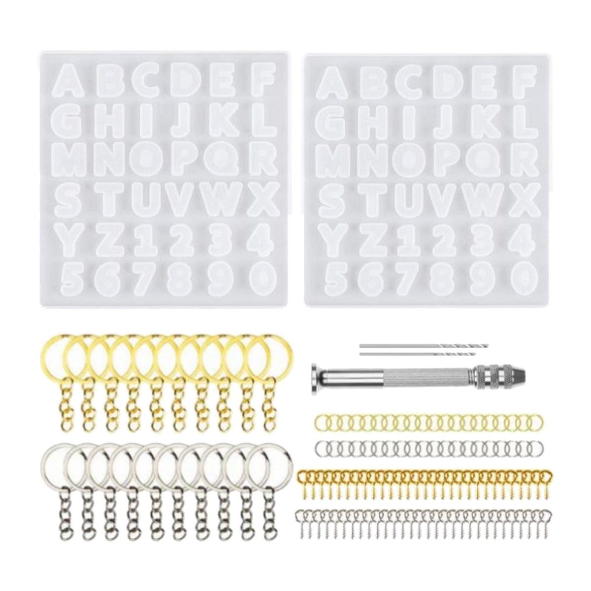 Letter Alphabet Silicone Jewelry Resin Mould Epoxy Resin