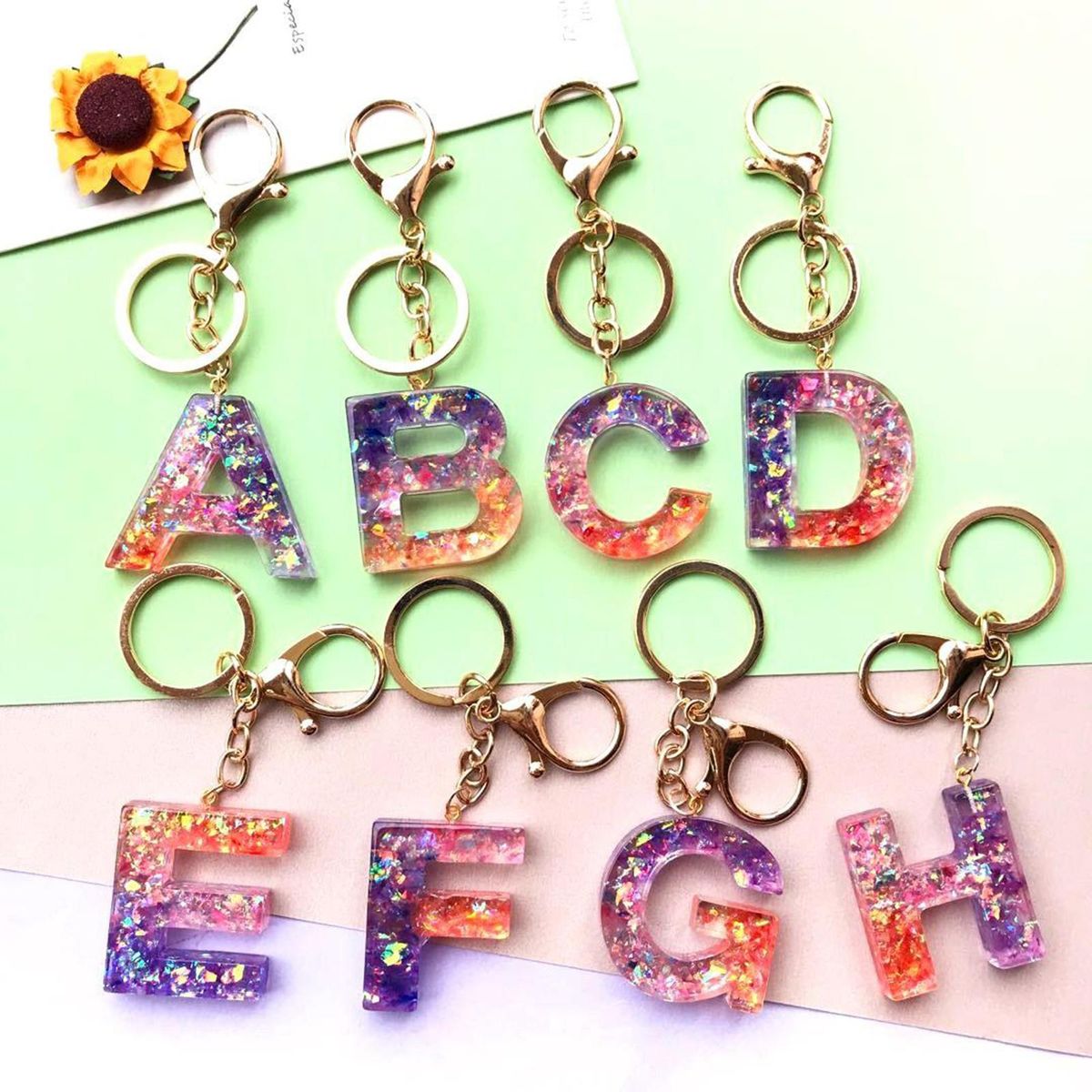 Letter Alphabet Silicone Jewelry Resin Mould Epoxy Resin