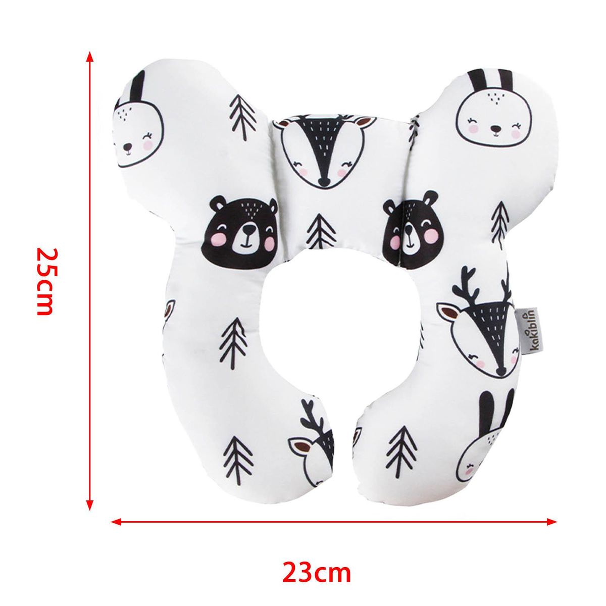 Baby Car Seat Pillow U Shaped Head Neck Support Comfortable Soft Bear