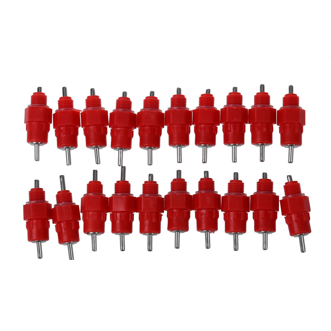 20 Pcs Water Nipple Drinker Chicken Feeder