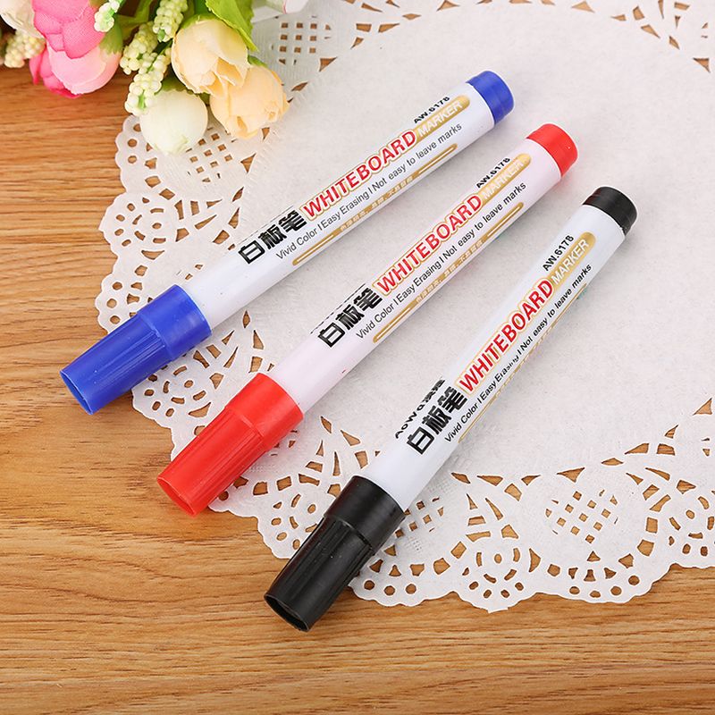 10pcs/box Colorful Whiteboard Pen Black White Boar
