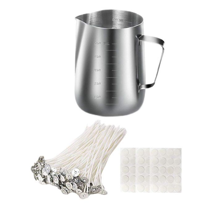 Candle Making Kit Melt Pot Candle Wicks Craft Tools Wick Holder Set 2