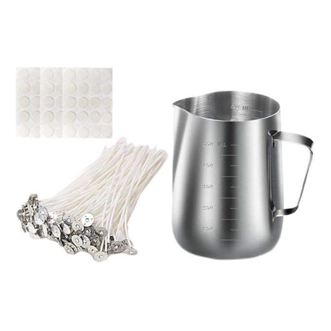 Candle Making Kit Melt Pot Candle Wicks Craft Tools Wick Holder Set 2