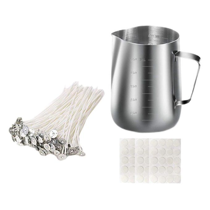Candle Making Kit Melt Pot Candle Wicks Craft Tools Wick Holder Set 2