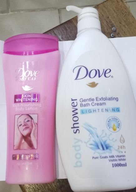 Exfoliating Shower Bath And Rich Nourishing Lotion