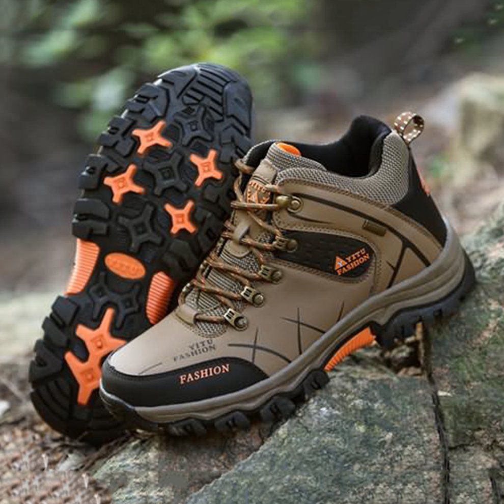 YT585188 Outdoor La E-up High-top Hiking Boots Sport Men's Shoes For  Limbing-brown-47