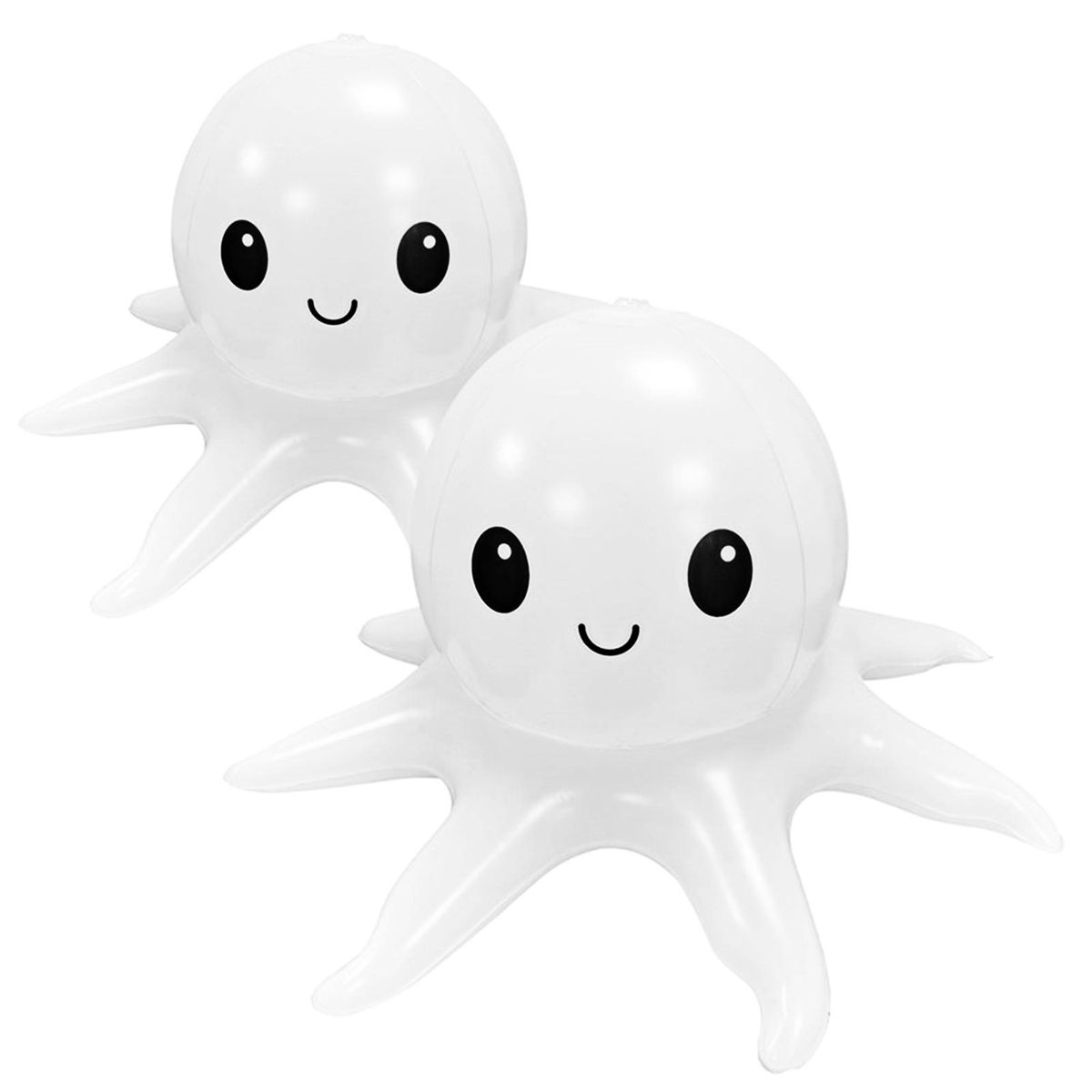 Tomshine 2PCS 13.4Inches Solar Powered LEDs Floating Inflatable Pool Lights with Remote Control/ Controller Octopus Design RGBW 16 Colors Changing/ 3 Levels Dimmable Brightness Adjustable/ 2&4&6&8H 4 Levels Timer/ Flash&Strob