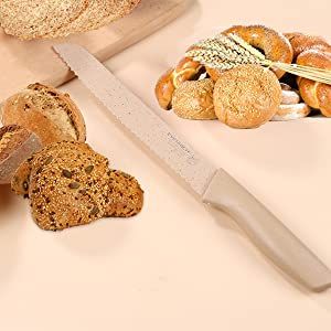 Professional Colorful Kitchen Knives Set Of 6 Pieces, Non-Stick Blades With High Carbon Stainless Steel, Sharp Kitchen Cutting Knives Set, Chef Kitchen Knives
