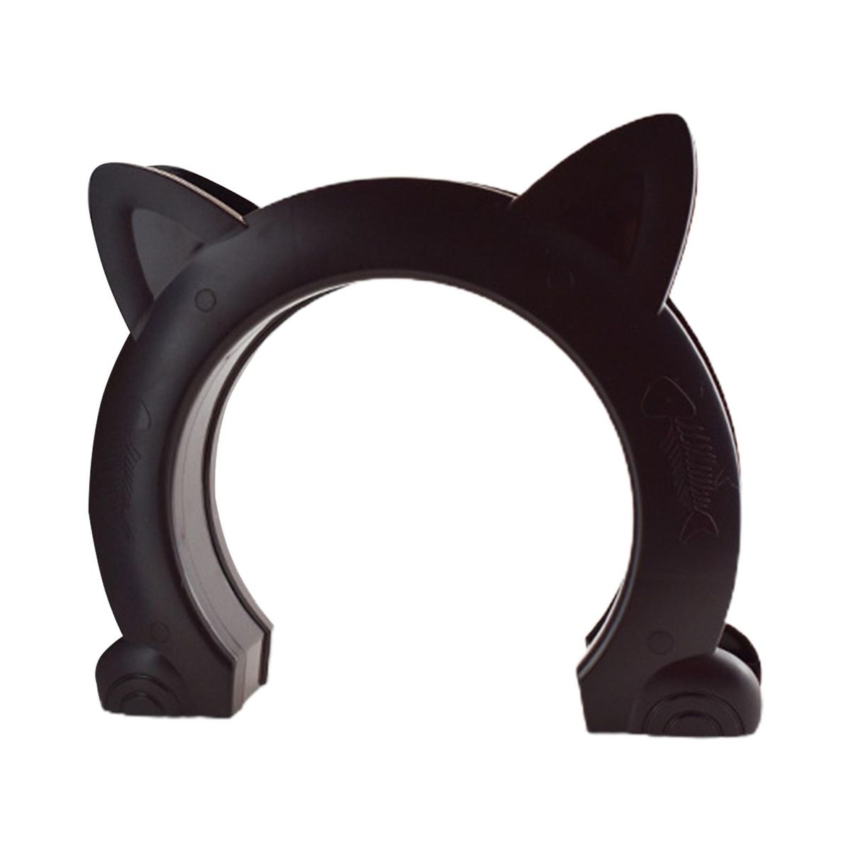 Kitten Door Cat Ears Shape Indoor Pet Kitten Puppy Door Brown