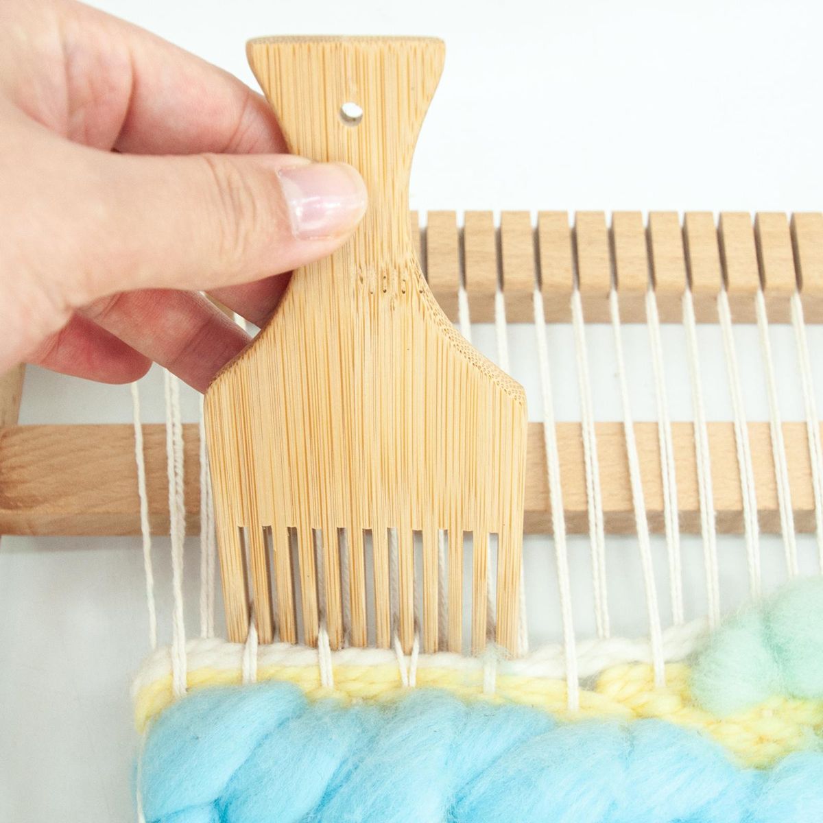Wooden Weaving Loom Comb Wide  Fabric Making Sewing Braided