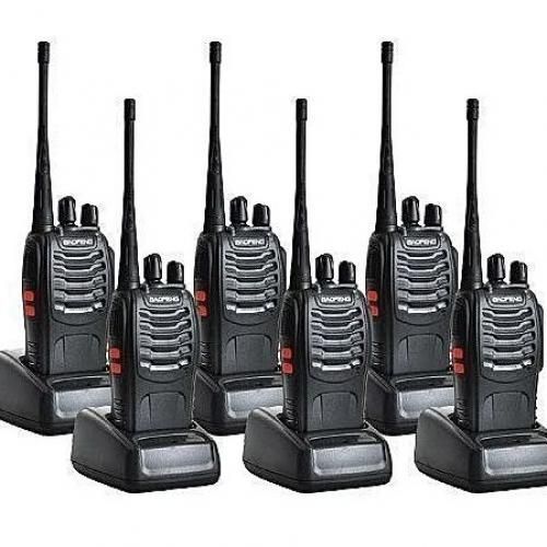 6 Pcs - Walkie Talkie Two Way Radio BF-888S