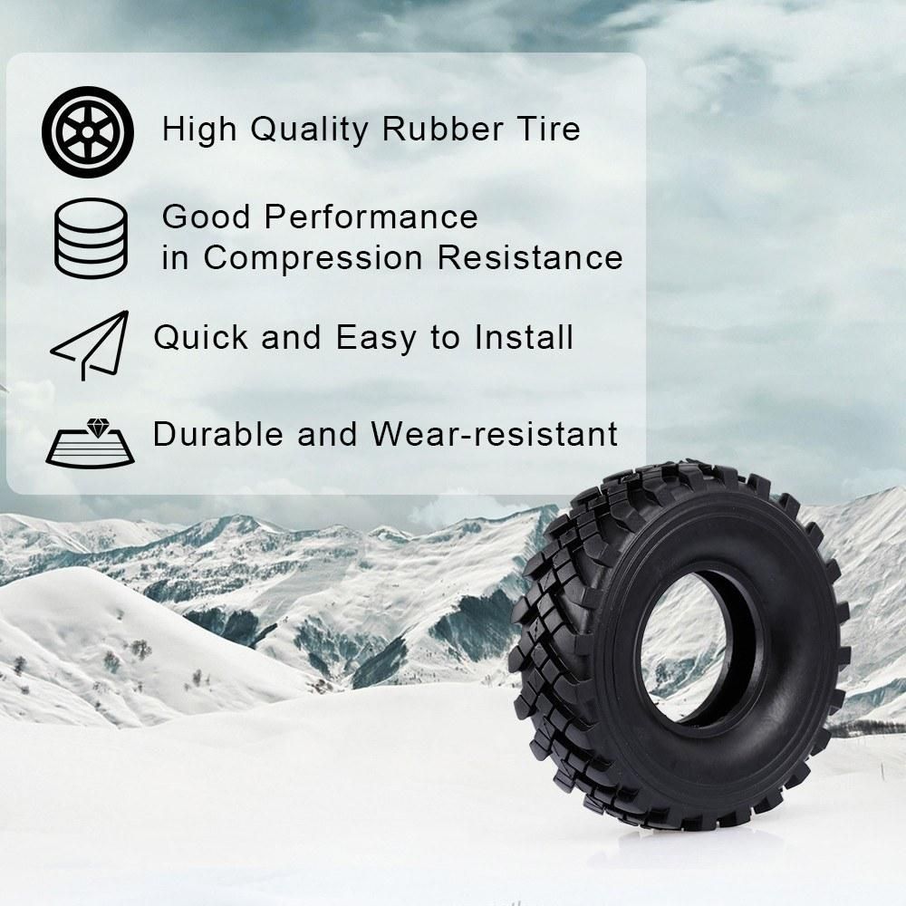 4Pcs 2.2 Inch 127mm Rock Crawler Tires 1/10 RC Rock Crawler Tires for 1:10 Rock Axial Wraith RR10 TRX-4 RC Rock Crawler Jeep Truck