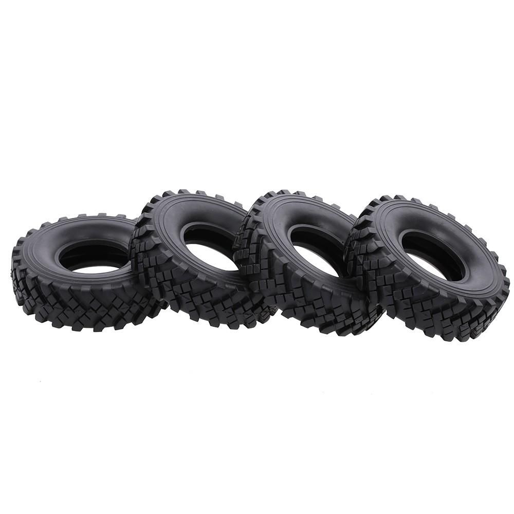 4Pcs 2.2 Inch 127mm Rock Crawler Tires 1/10 RC Rock Crawler Tires for 1:10 Rock Axial Wraith RR10 TRX-4 RC Rock Crawler Jeep Truck