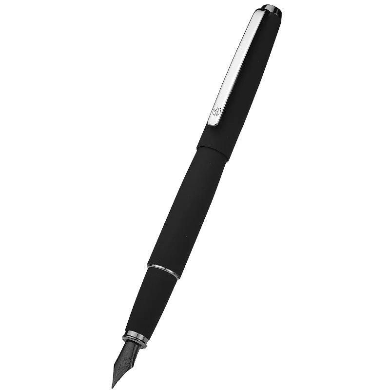 High Quality Black Metal Fountain Pen Titanium Black 0.5mm F Nib Gun-black Pen Cap Clip Excellent Business Office Gift Pens