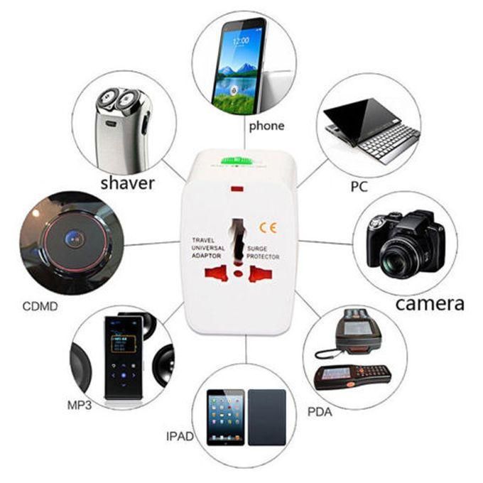 110-250V Travel Universal Converter With Dual USB Interfaces EU / UK / US / AU Plug Standard Wall Charger Travel Adapter