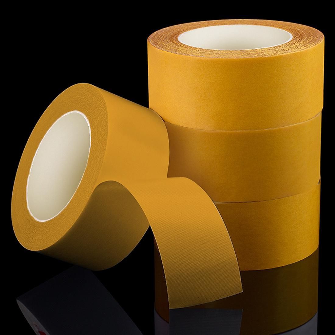 4-rolls 5cm Double Sided Adhesive Tape Grid Cloth-based Heavy Duty Mounting Tape