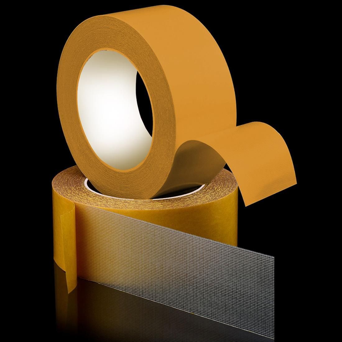 4-rolls 5cm Double Sided Adhesive Tape Grid Cloth-based Heavy Duty Mounting Tape