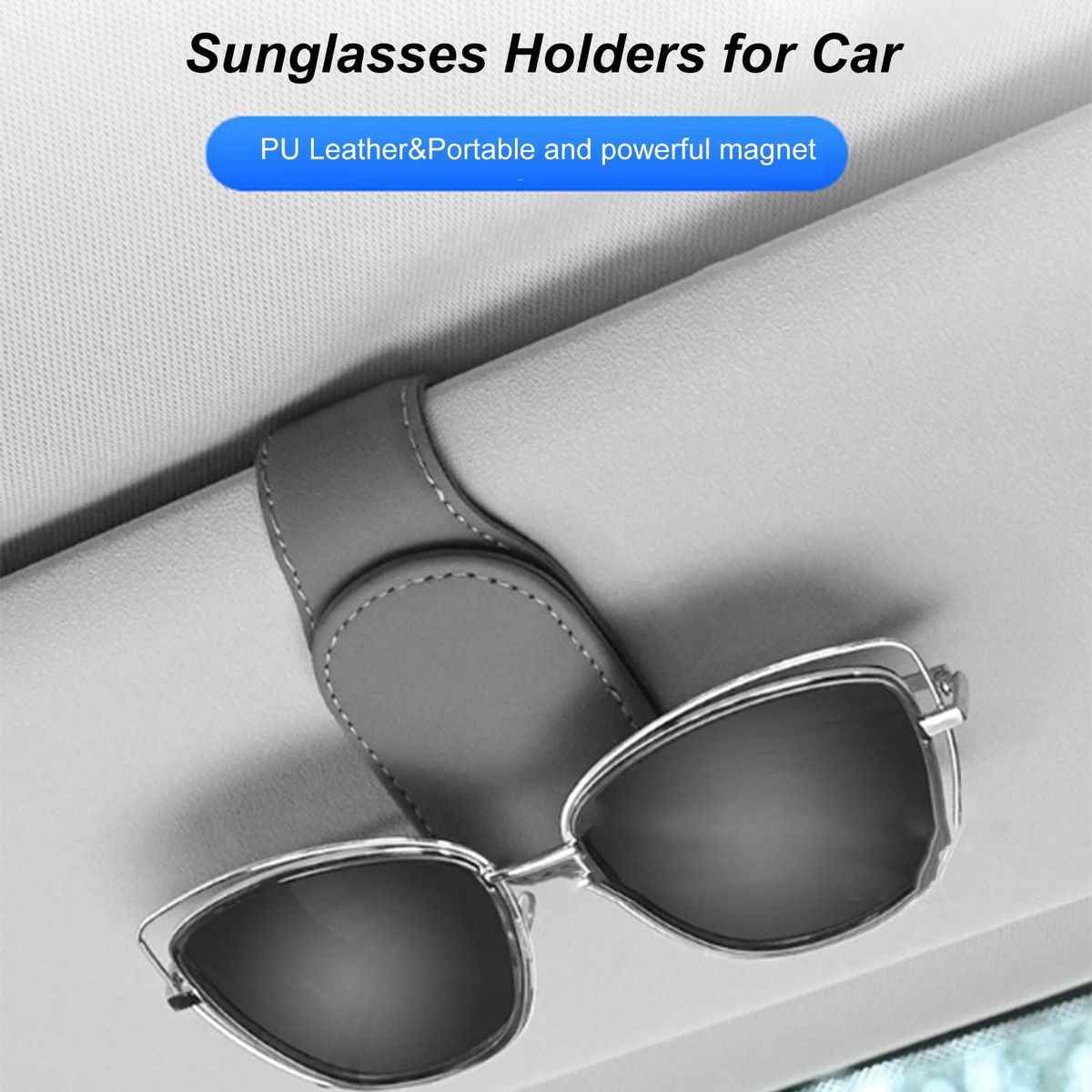 Sunglasses Holders for Car Magnetic Sunglass Holder Ticket Card Clips for Car Interior Accessories Storage Clip