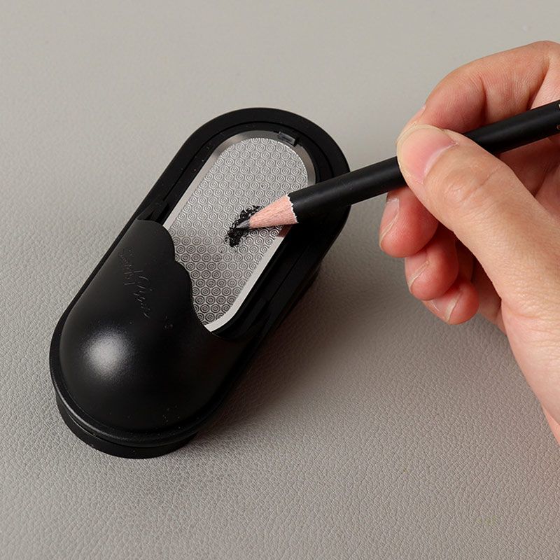 Art Sketch Penciraphite Charcoal Carbon Stick Rod Sharpener Pencil Lead Tip Grinder With Easel Clip For Drawing Paper Holder Black Pencirinder