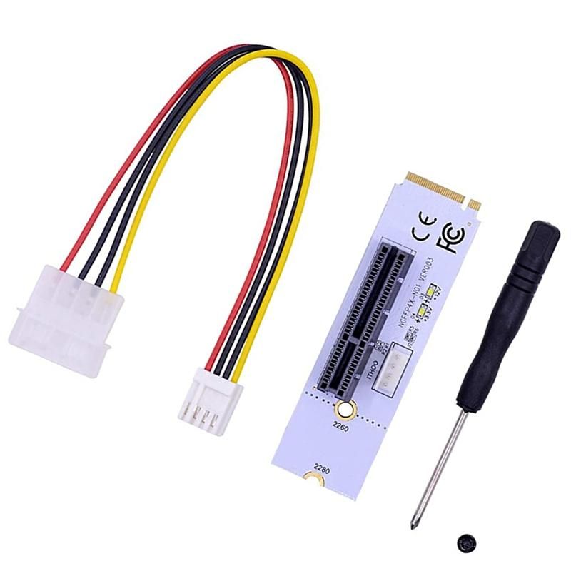 NGFF M.2 to PCI-E 4X Riser Card M2 Key M to PCIe X4 Adapter