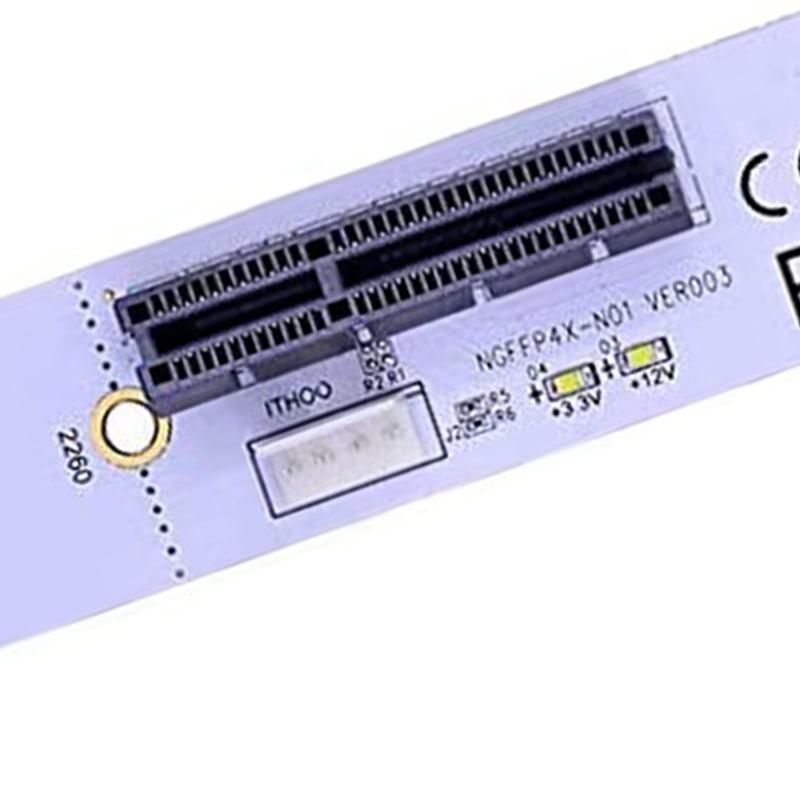 NGFF M.2 to PCI-E 4X Riser Card M2 Key M to PCIe X4 Adapter