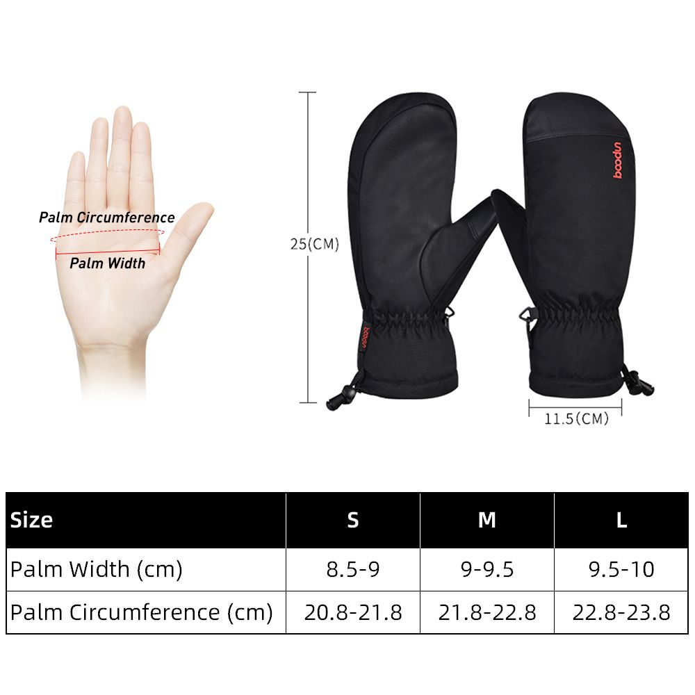 Winter Warm Gloves Windproof Water-Resistant Snow