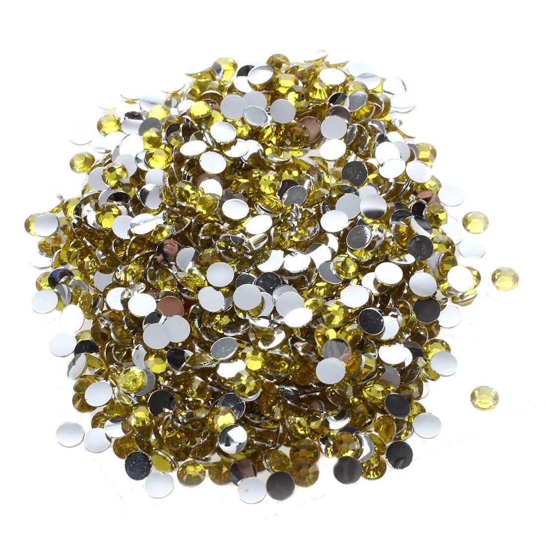 1000pcs 4mm Rhinestone Round Loose Beads -