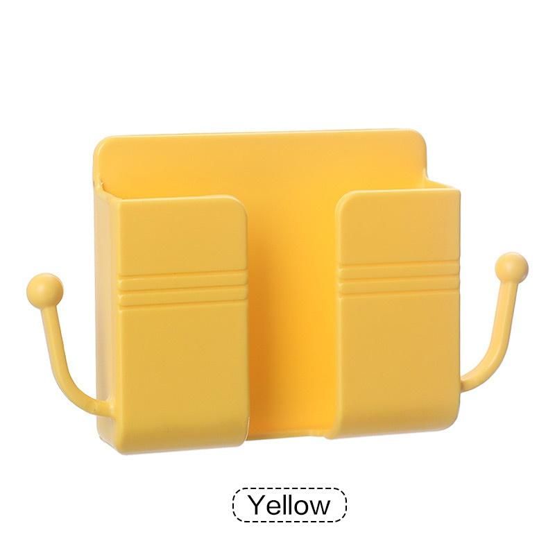 1PC Wall Mount Phone Holder Yellow