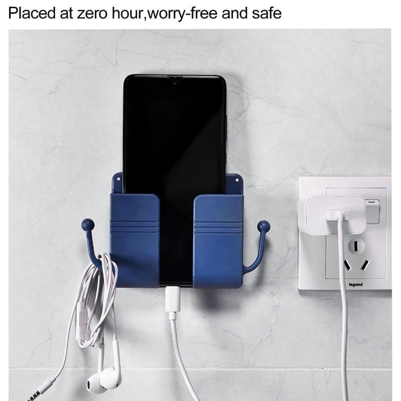 1PC Wall Mount Phone Holder Yellow