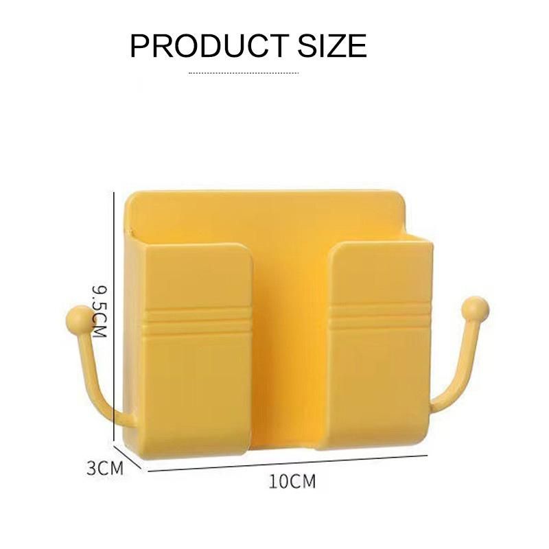 1PC Wall Mount Phone Holder Yellow