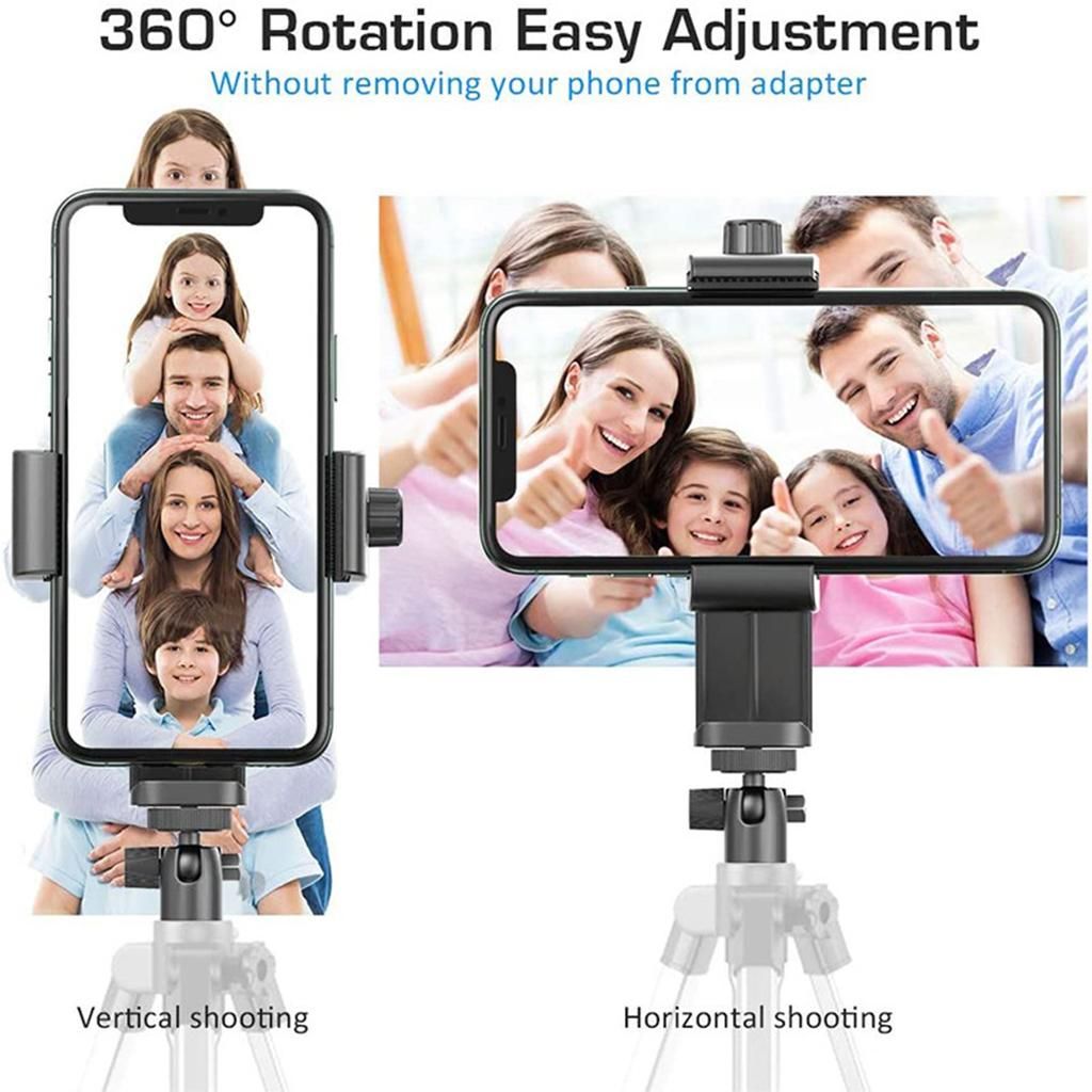 Phone Tripod Adapter Rotatable With 1/4 Thread Bracket For